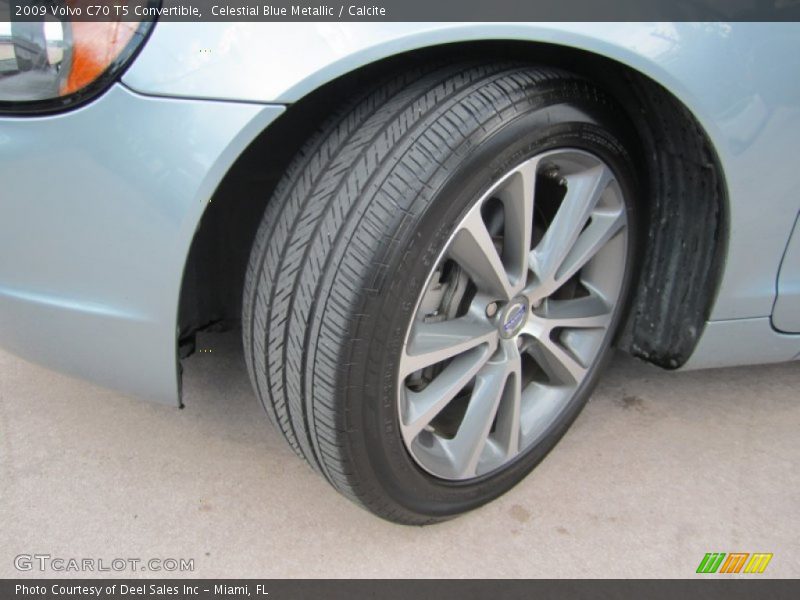 Celestial Blue Metallic / Calcite 2009 Volvo C70 T5 Convertible