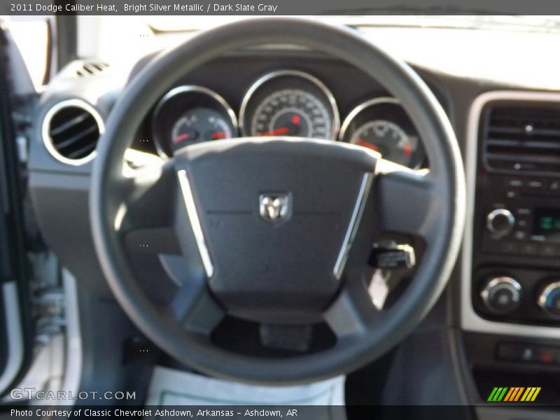 Bright Silver Metallic / Dark Slate Gray 2011 Dodge Caliber Heat