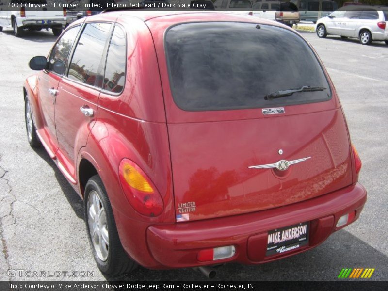 Inferno Red Pearl / Dark Slate Gray 2003 Chrysler PT Cruiser Limited