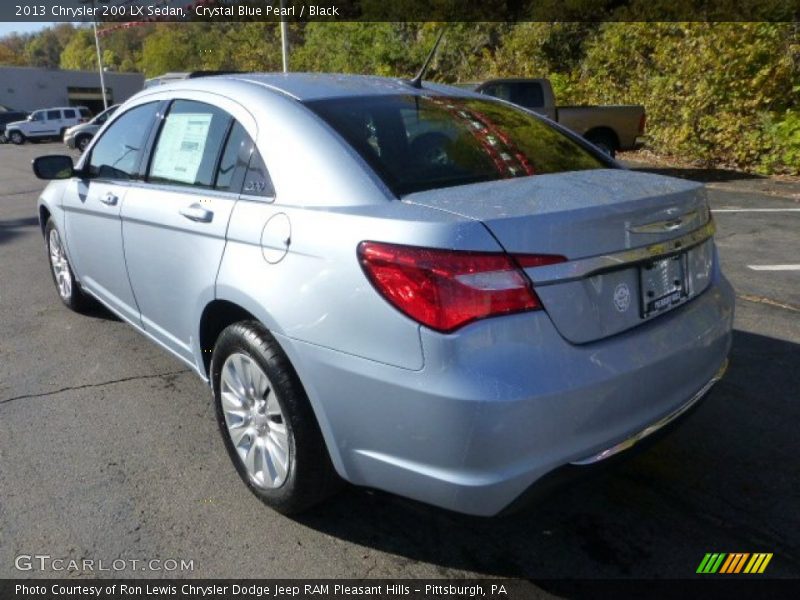 Crystal Blue Pearl / Black 2013 Chrysler 200 LX Sedan