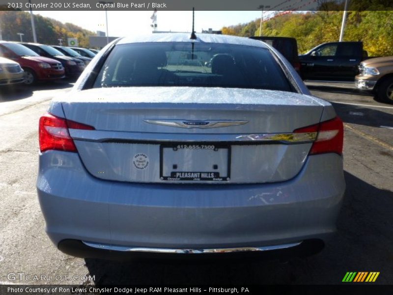 Crystal Blue Pearl / Black 2013 Chrysler 200 LX Sedan