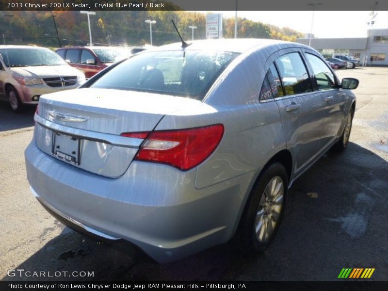 Crystal Blue Pearl / Black 2013 Chrysler 200 LX Sedan