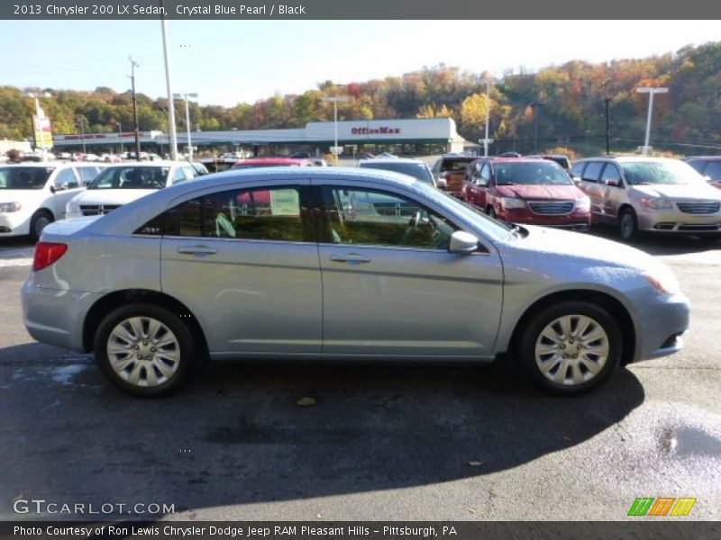 Crystal Blue Pearl / Black 2013 Chrysler 200 LX Sedan