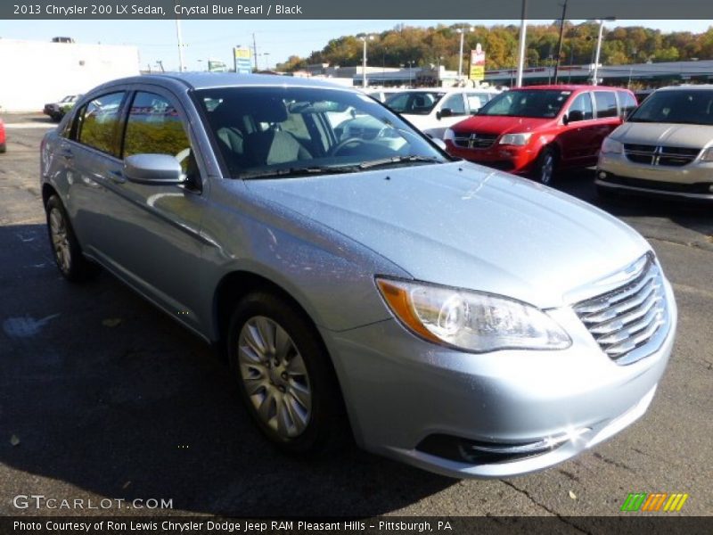 Crystal Blue Pearl / Black 2013 Chrysler 200 LX Sedan