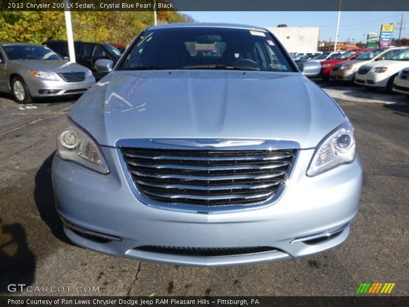 Crystal Blue Pearl / Black 2013 Chrysler 200 LX Sedan