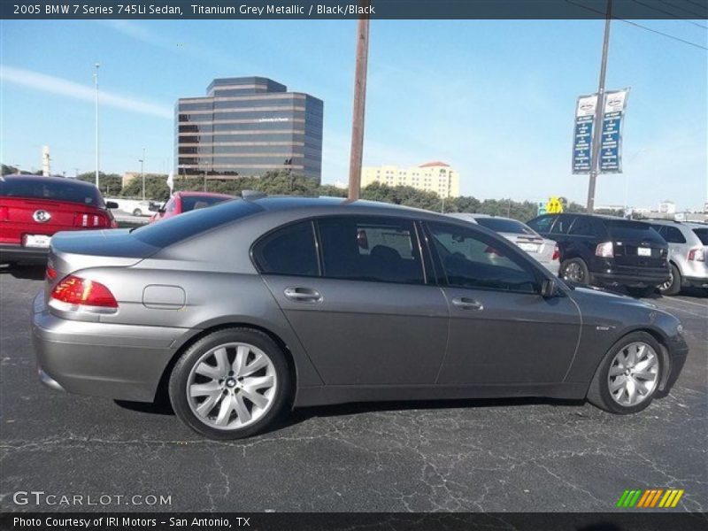 Titanium Grey Metallic / Black/Black 2005 BMW 7 Series 745Li Sedan