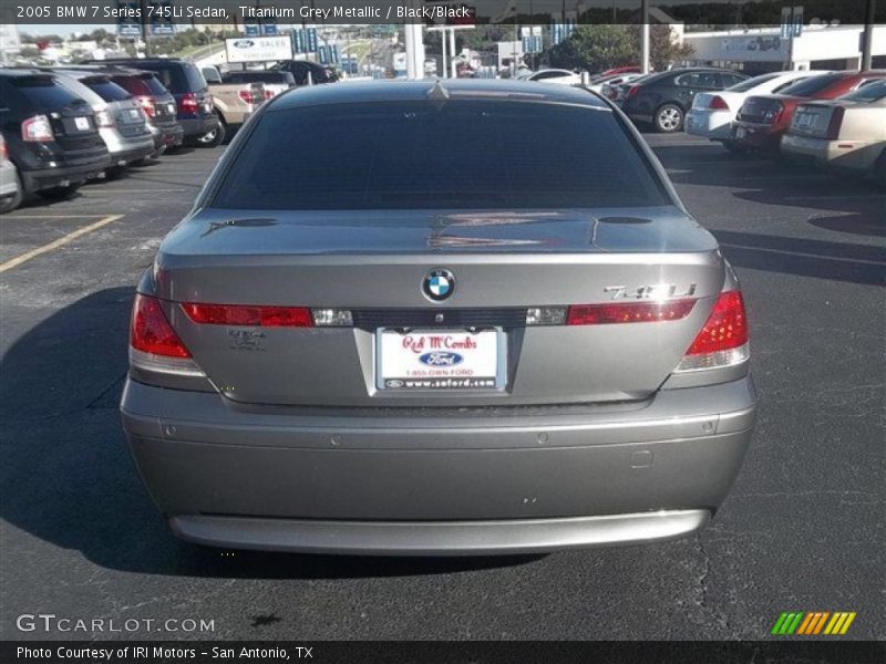 Titanium Grey Metallic / Black/Black 2005 BMW 7 Series 745Li Sedan