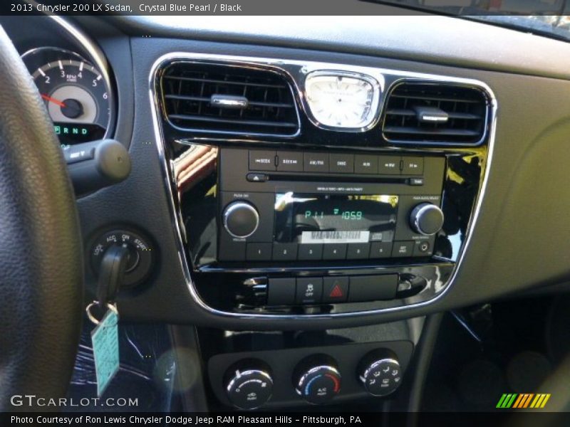 Crystal Blue Pearl / Black 2013 Chrysler 200 LX Sedan