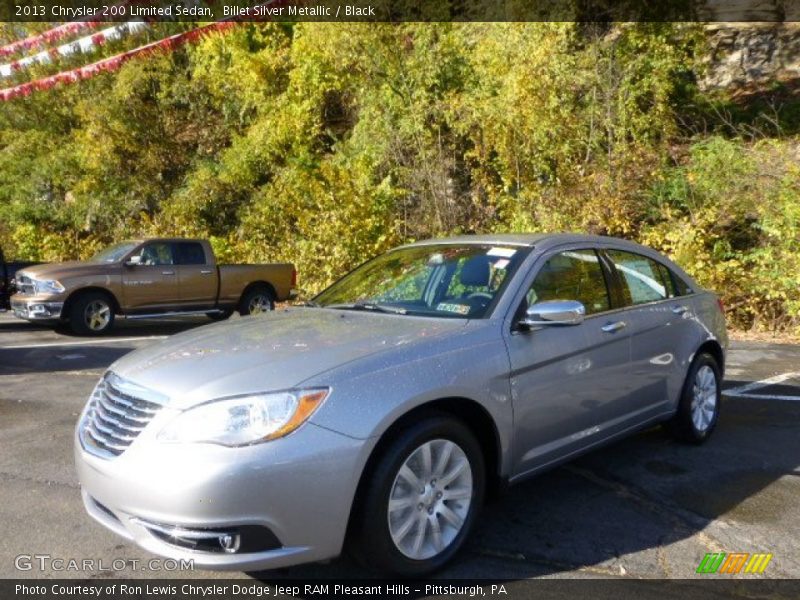 Billet Silver Metallic / Black 2013 Chrysler 200 Limited Sedan