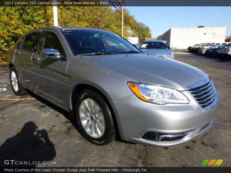 Billet Silver Metallic / Black 2013 Chrysler 200 Limited Sedan