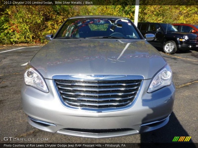 Billet Silver Metallic / Black 2013 Chrysler 200 Limited Sedan