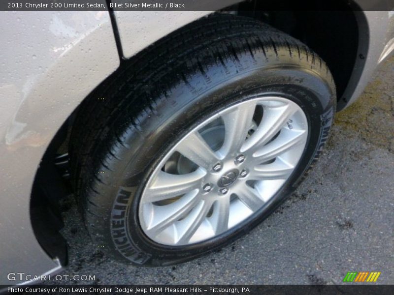 Billet Silver Metallic / Black 2013 Chrysler 200 Limited Sedan