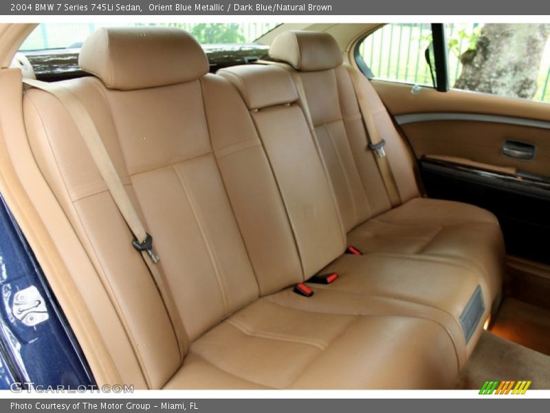 Rear Seat of 2004 7 Series 745Li Sedan