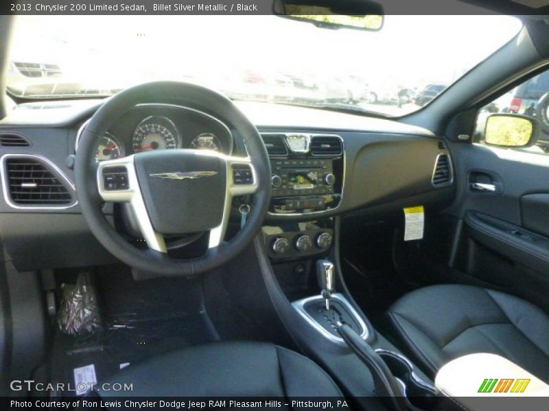 Billet Silver Metallic / Black 2013 Chrysler 200 Limited Sedan
