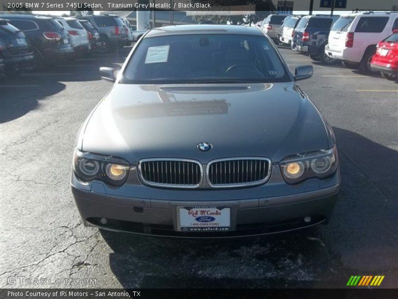 Titanium Grey Metallic / Black/Black 2005 BMW 7 Series 745Li Sedan