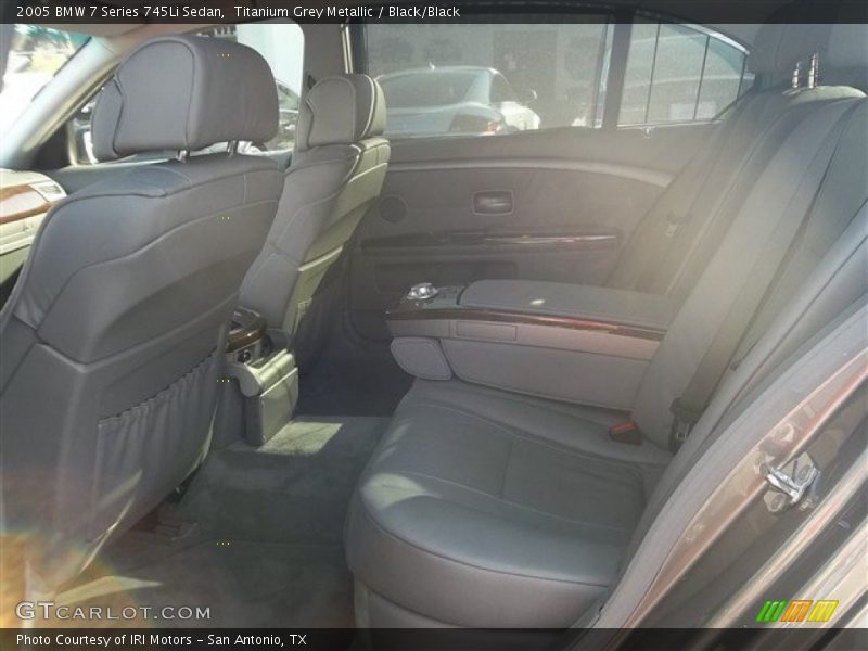 Titanium Grey Metallic / Black/Black 2005 BMW 7 Series 745Li Sedan