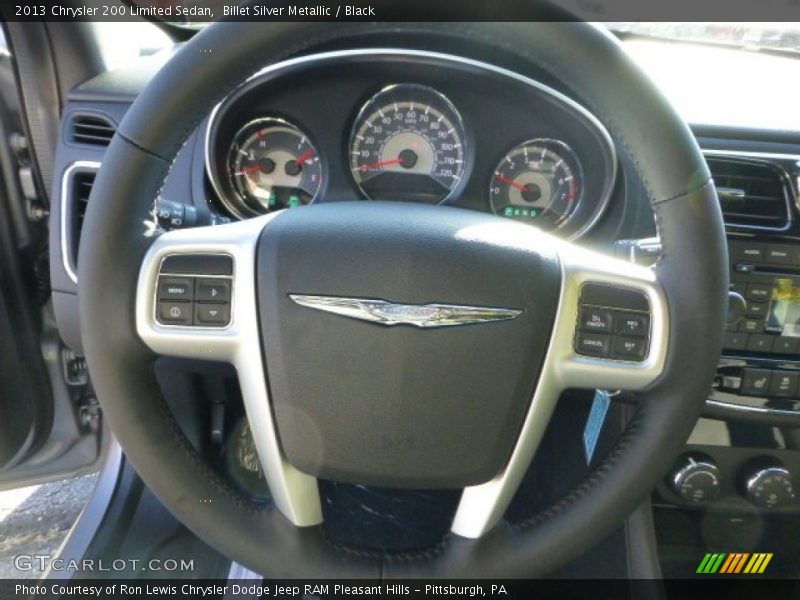 Billet Silver Metallic / Black 2013 Chrysler 200 Limited Sedan