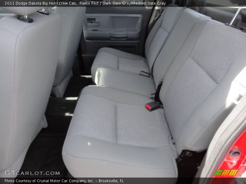 Flame Red / Dark Slate Gray/Medium Slate Gray 2011 Dodge Dakota Big Horn Crew Cab