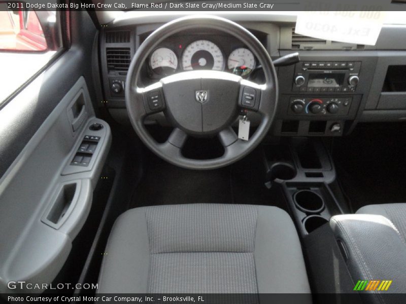 Flame Red / Dark Slate Gray/Medium Slate Gray 2011 Dodge Dakota Big Horn Crew Cab