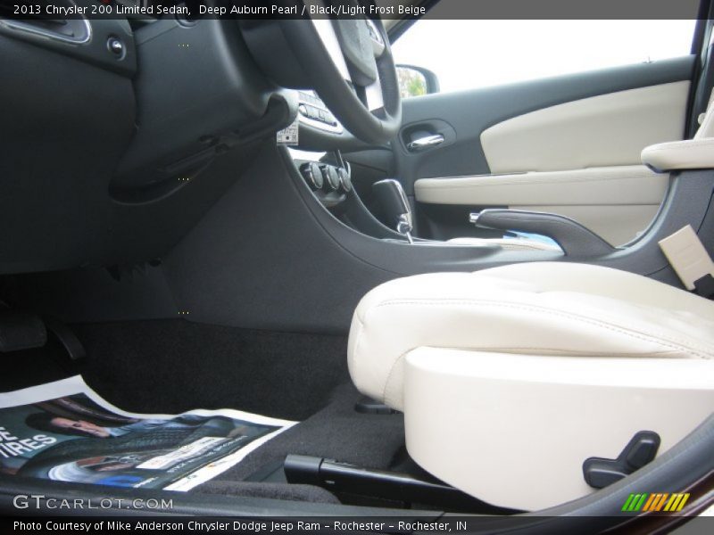 Deep Auburn Pearl / Black/Light Frost Beige 2013 Chrysler 200 Limited Sedan