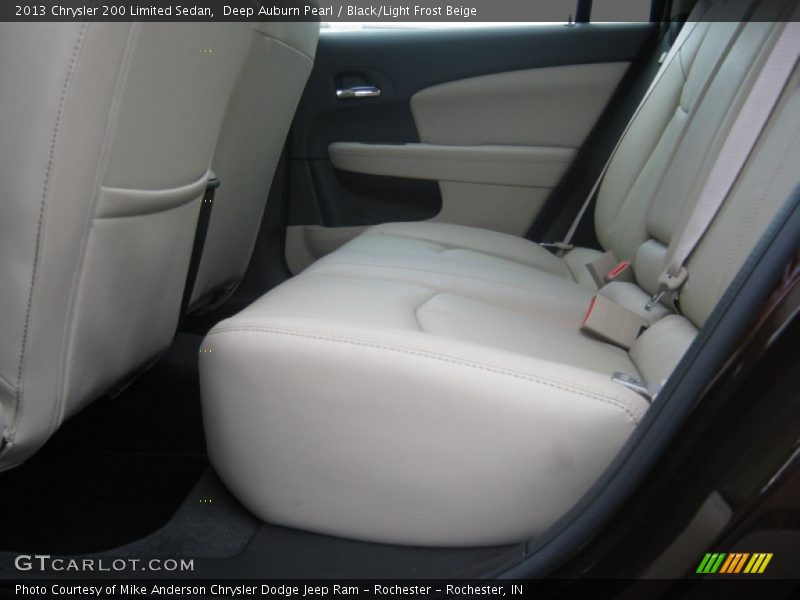 Deep Auburn Pearl / Black/Light Frost Beige 2013 Chrysler 200 Limited Sedan