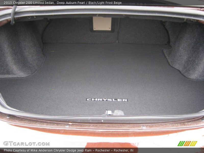 Deep Auburn Pearl / Black/Light Frost Beige 2013 Chrysler 200 Limited Sedan