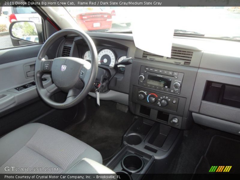 Flame Red / Dark Slate Gray/Medium Slate Gray 2011 Dodge Dakota Big Horn Crew Cab