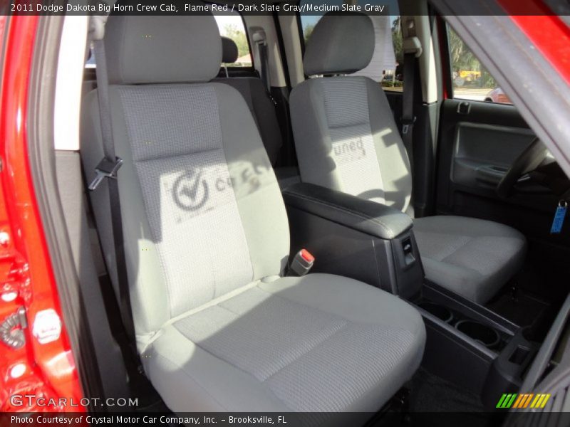 Flame Red / Dark Slate Gray/Medium Slate Gray 2011 Dodge Dakota Big Horn Crew Cab