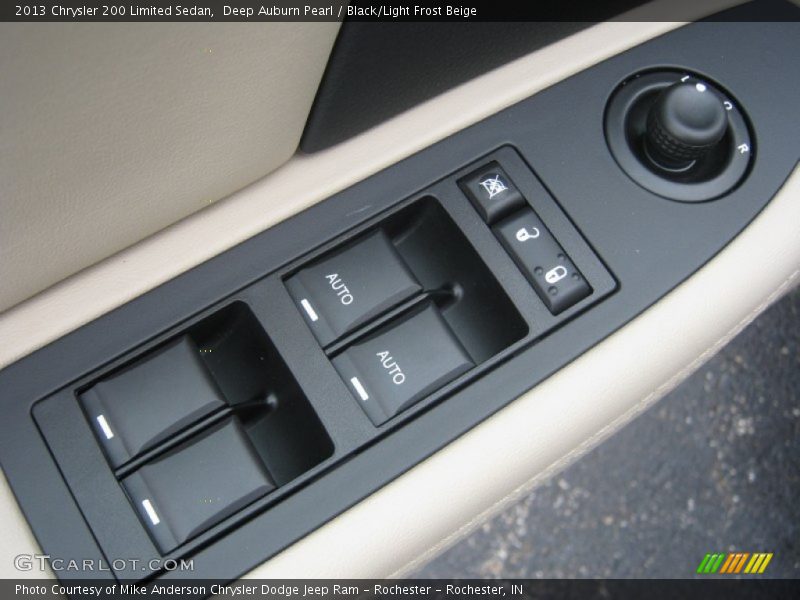 Deep Auburn Pearl / Black/Light Frost Beige 2013 Chrysler 200 Limited Sedan