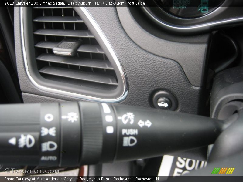 Deep Auburn Pearl / Black/Light Frost Beige 2013 Chrysler 200 Limited Sedan