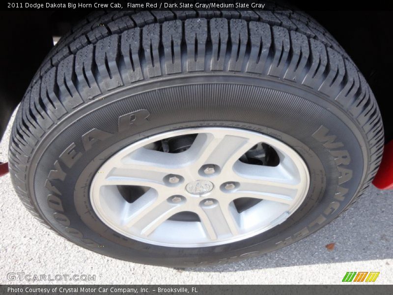 Flame Red / Dark Slate Gray/Medium Slate Gray 2011 Dodge Dakota Big Horn Crew Cab
