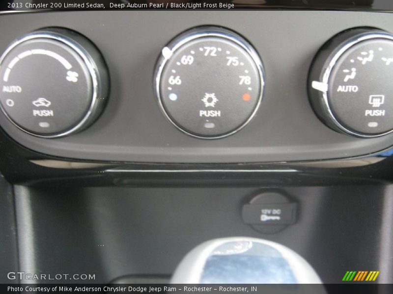 Deep Auburn Pearl / Black/Light Frost Beige 2013 Chrysler 200 Limited Sedan