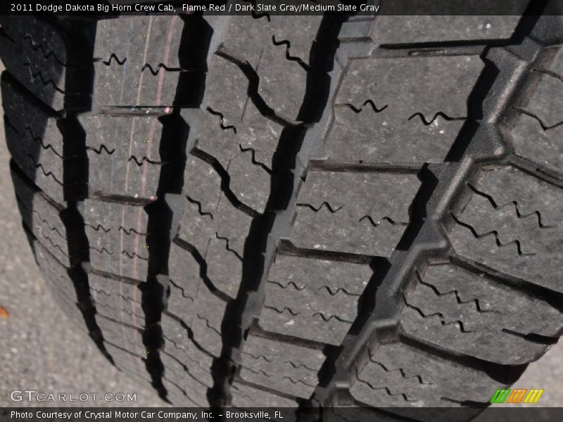 Flame Red / Dark Slate Gray/Medium Slate Gray 2011 Dodge Dakota Big Horn Crew Cab