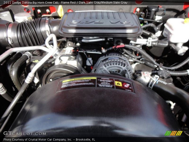 Flame Red / Dark Slate Gray/Medium Slate Gray 2011 Dodge Dakota Big Horn Crew Cab