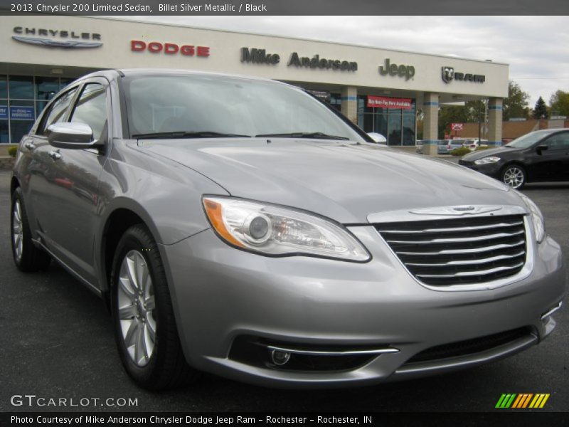 Billet Silver Metallic / Black 2013 Chrysler 200 Limited Sedan