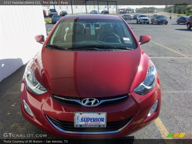 Red Allure / Beige 2013 Hyundai Elantra GLS