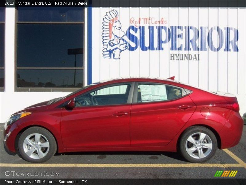Red Allure / Beige 2013 Hyundai Elantra GLS