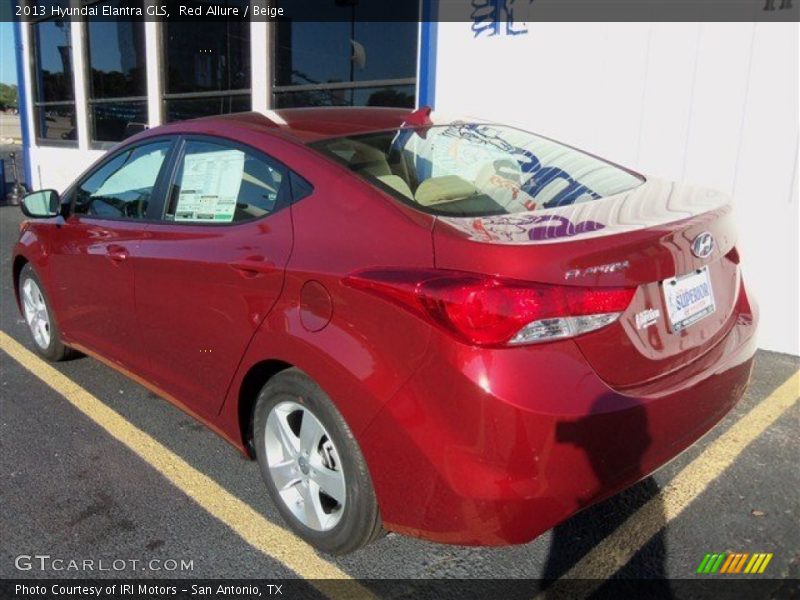 Red Allure / Beige 2013 Hyundai Elantra GLS