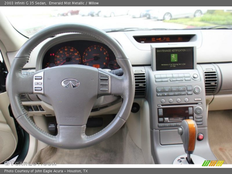 Dashboard of 2003 G 35 Sedan