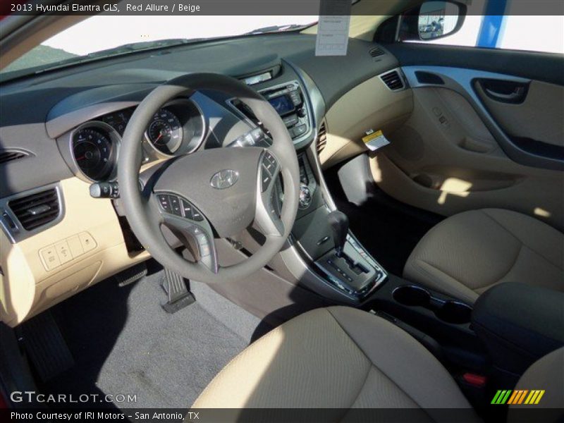 Red Allure / Beige 2013 Hyundai Elantra GLS