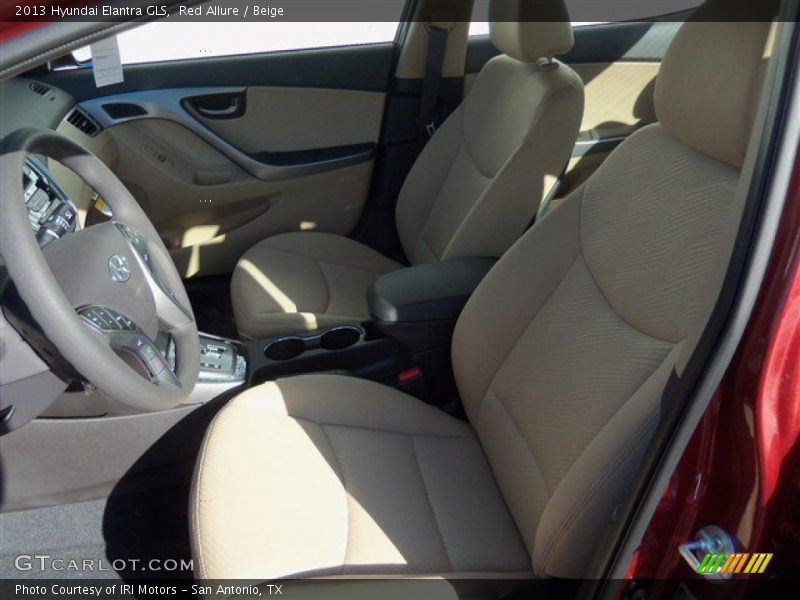 Red Allure / Beige 2013 Hyundai Elantra GLS