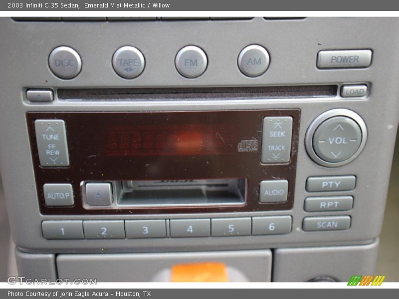 Audio System of 2003 G 35 Sedan