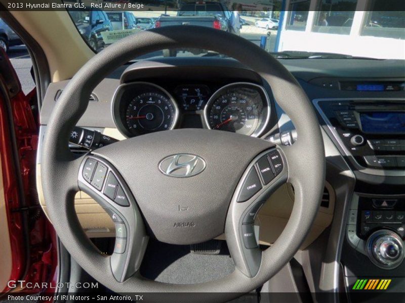 Red Allure / Beige 2013 Hyundai Elantra GLS