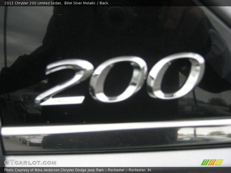 Billet Silver Metallic / Black 2013 Chrysler 200 Limited Sedan
