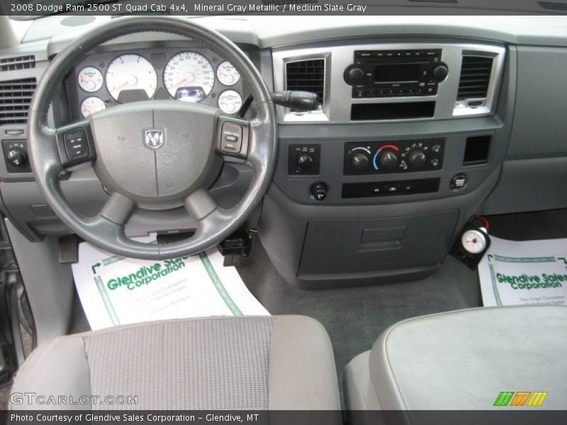 Mineral Gray Metallic / Medium Slate Gray 2008 Dodge Ram 2500 ST Quad Cab 4x4