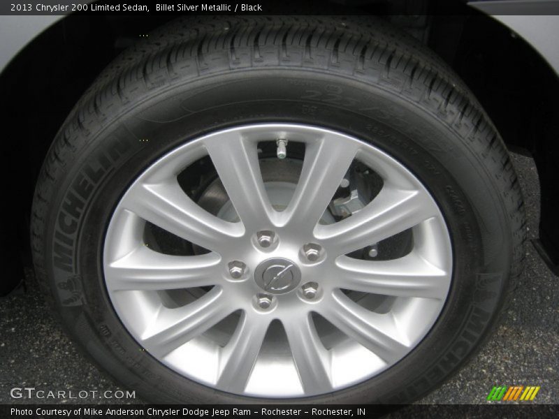 Billet Silver Metallic / Black 2013 Chrysler 200 Limited Sedan