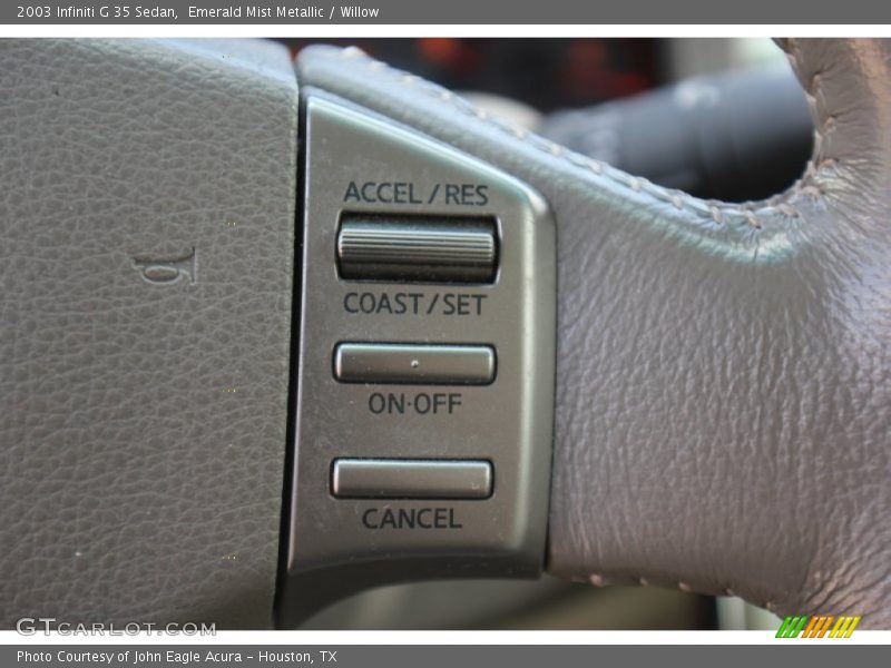 Controls of 2003 G 35 Sedan