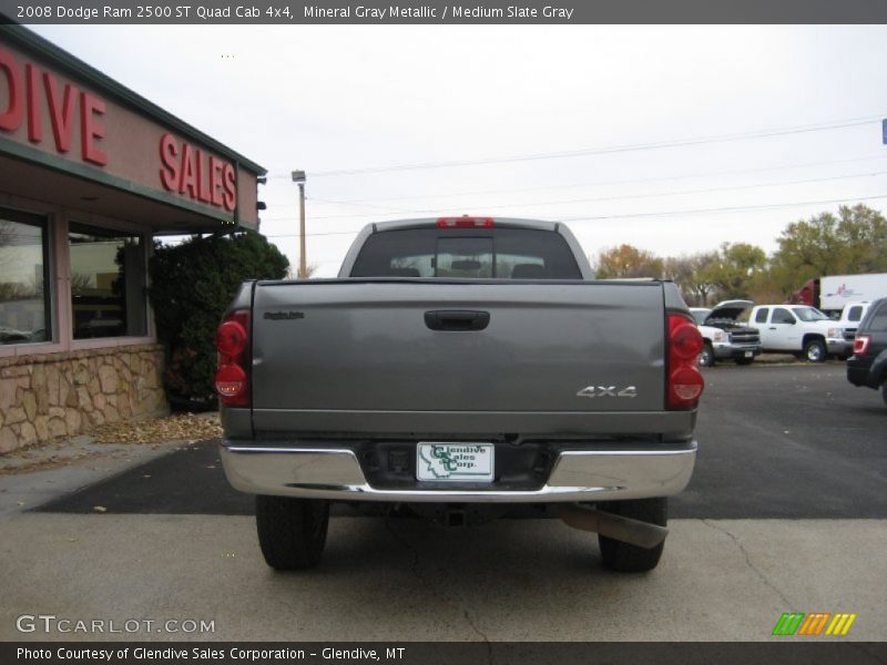 Mineral Gray Metallic / Medium Slate Gray 2008 Dodge Ram 2500 ST Quad Cab 4x4