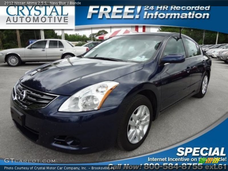 Navy Blue / Blonde 2012 Nissan Altima 2.5 S
