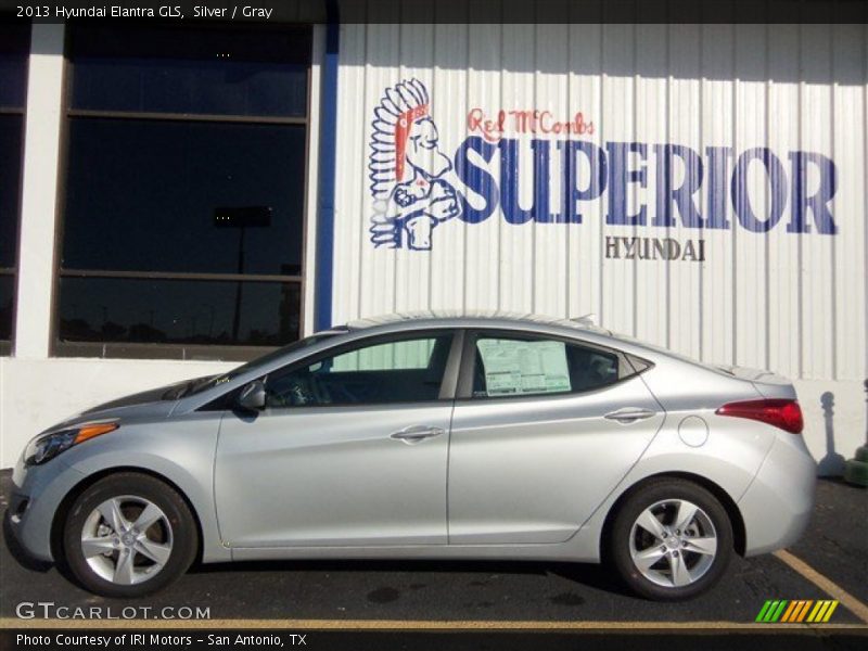 Silver / Gray 2013 Hyundai Elantra GLS